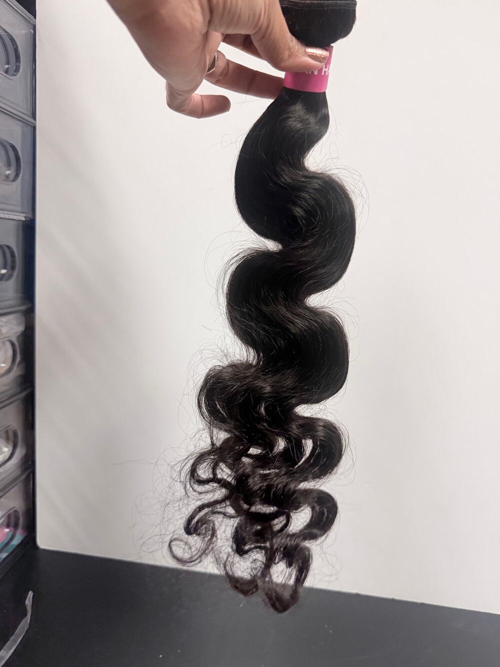 26in Human Hair Body Wave Weft Natural Black